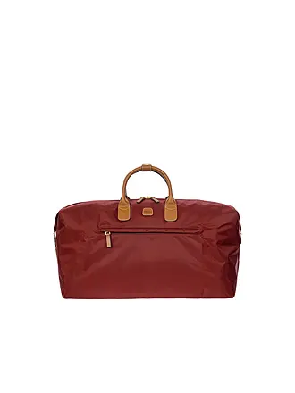 BRICS | Reisetasche X-Travel 55cm Beige | dunkelrot